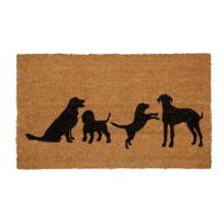 Aspinwall Four Dogs Coir Mat, IM180-18X30FOURDOGS, 18 IN x 30 IN