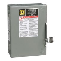 Square D General Duty Fusible Safety Switch 2-Pole , 30A, 120V, D211NCP