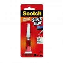 Scotch Super Glue Liquid, AD118D, .07 OZ