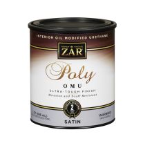 Zar Interior Oil Modified Urethane Poly OMU, Satin, 36212, 1 Quart