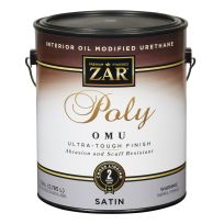 Zar Interior Oil Modified Urethane Poly OMU, Satin, 36213, 1 Gallon