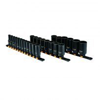 DEWALT 6-Point 1/2 IN Drive Deep Metric Impact Socket Set, 26-Piece, DWMT19242