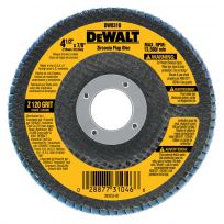 DEWALT 120 Grit Zirconia Flap Disc, 4-1/2 IN x 7/8 IN, DW8310