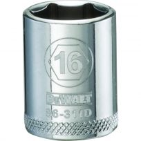 DEWALT 6-Point 3/8 IN Drive Socket, DWMT86311OSP, 16 mm