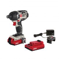 Porter-Cable Hex Lithium-Ion-Ion Impact Driver Kit, 20V MAX, 1/4-IN, PCCK640LB
