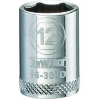 DEWALT 6-Point 3/8 IN Drive Socket, DWMT86307OSP, 12 mm