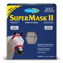 Farnam SuperMask II Horse Fly Mask Classic Collection, Arabian / Small Horse Size, 100526853