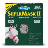 Farnam SuperMask II Horse Fly Mask Classic Collection, X-Large Horse Size, 100526864
