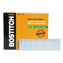 Bostitch Narrow Crown Finish Staples, 1-3/8 IN Leg 18-Gauge 7/32 IN, 3, 000-Pack, SX50351-3/8G