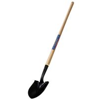 Classic Gardener Wood Handle Round Point Turned Steps Shovel,  45 IN, 31214