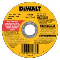 DEWALT Type 1 & 27 Extended Performance Thin Cutting Wheel, DW8061