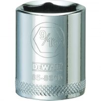 DEWALT 6-Point 1/4 IN Drive Socket, SAE, DWMT85861OSP, 9/16 IN
