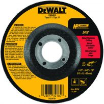 DEWALT Metal Cutting Wheel, 4 IN x 0.045 IN x 5/8 IN, DW8424  Z