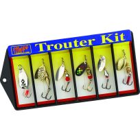 Mepps Trouter Kit - 6 Lure Plain Treble Hook Assortment, K1