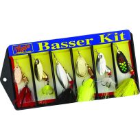 Mepps Basser Kit - 6 Lure Dressed Treble Hook Assortment, K2D