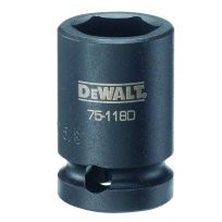 DEWALT 6-Point 1/2 Drive Standard Impact Socket, DWMT75118OSP, 5/8 IN