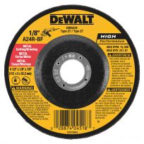 DEWALT Metal Wheel, 4 IN x 1/8 IN X 7/8 IN, DW4518