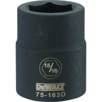 DEWALT 6-Point  3/4 Drive Standard Impact Socket, DWMT75163OSP, 15/16 IN