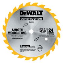DEWALT 24-Tooth Carbide Blade, 5-3/8 IN, DW9054