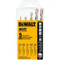 DEWALT Drill Bit Set (1/4 IN, 3/16 IN, 1/8 IN, 5/16, 3/8 In), 5-Piece, DWA56015
