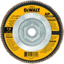 DEWALT 40 Grit XP Flap Disc, 4-1/2 IN x 5/8 IN - 11, DW8254
