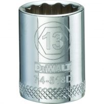 DEWALT 12-Point 3/8 IN Drive Socket, DWMT74518OSP, 13 mm