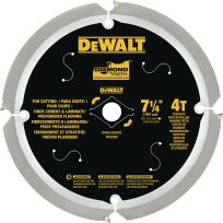 DEWALT Fiber Cement 4T Pcd Blade, 7-1/4 IN, DWA3193PCD