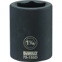 DEWALT 6-Point 3/4 Drive Standard Impact Socket, DWMT75155OSP, 1-1/16 IN