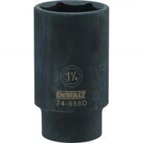 DEWALT 6-Point 1/2 Drive Deep Impact Socket, DWMT74658OSP, 1-1/4 IN