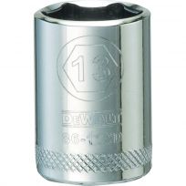 DEWALT 6-Point 1/4 IN Drive Socket, DWMT86112OSP, 13 mm