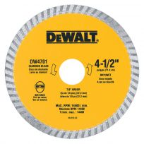 DEWALT Industrial Dry / Wet Diamond Masonry Blade, 4.5 IN, DW4701