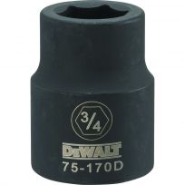 DEWALT 6-Point 3/4 Drive Standard Impact Socket, DWMT75170OSP, 3/4 IN