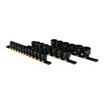 DEWALT 6-Point 1/2 IN Drive Metric Impact Socket Set , 26-Piece, DWMT19243