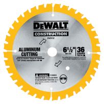 DEWALT Aluminum Cutting Blade, 6-1/2 IN, 36T, DW9152