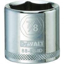 DEWALT 6-Point 3/8 IN Drive Socket, SAE, DWMT88984OSP, 7/8 IN