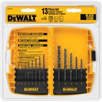 DEWALT Black Oxide Drill Bit Set, 13-Piece, DW1163