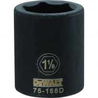 DEWALT 6-Point 3/4 Drive Standard Impact Socket, DWMT75158OSP, 1-1/8 IN