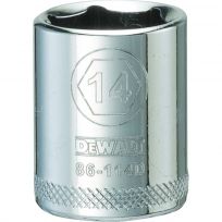 DEWALT 6-Point 1/4 IN Drive Socket, DWMT86114OSP, 14 mm