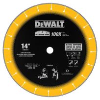 DEWALT Diamond Edge Chop Saw Blade, 14 IN x 7/64 IN x 1 IN, DW8500