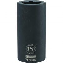 DEWALT 6-Point 3/4 Drive Deep Impact Socket, DWMT75133OSP, 1-1/8 IN