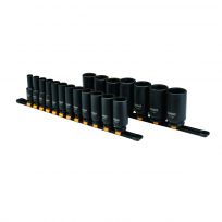 DEWALT 6-Piont 1/2 IN Drive Deep Impact Socket Set, 19-Piece, DWMT19239