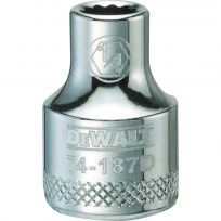 DEWALT 12-Point 3/8 IN Drive Socket, SAE, DWMT74187OSP, 1/4 IN