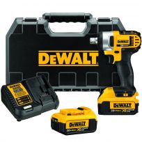 DEWALT Lithium-Ion Impact Wrench Kit with Detent Pin, 20V MAX, 1/2 IN, DCF880M2