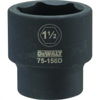 DEWALT 6-point 3/4 Drive Standard Impact Socket, DWMT75156OSP, 1-1/2 IN