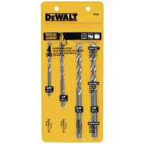 DEWALT Premium Percussion Masonry Drill Bit Set, 4-Piece, DW5204