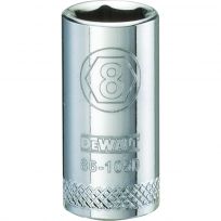 DEWALT 6-Point 1/4 IN Drive Socket, DWMT86105OSP, 8 mm