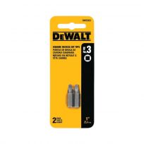 DEWALT #3 Square Recess Power Bit Tip, 2-Pack, DW2203, 1 IN