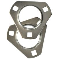 Tru-Pitch 3-Bolt Triuangular Flange, 7/8 In- 1 IN, PFL205G