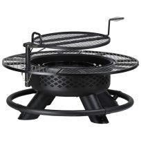 Big Horn Ourtdoors Texas BBQ Fire Pit Grill, 2A-OC002