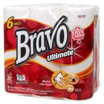 Bravo Ultimate Premium Paper Towels, 6-Pack, 3060602